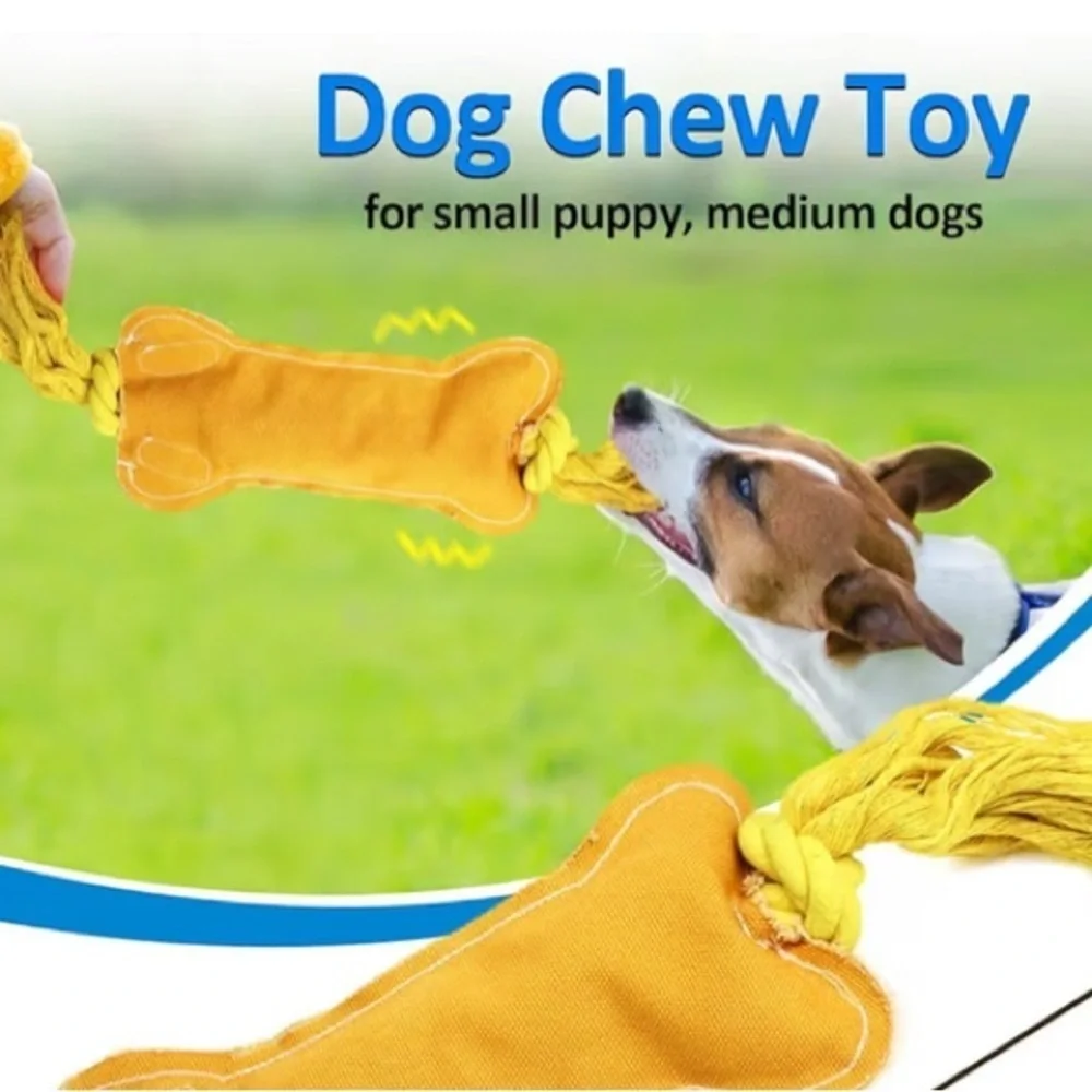 NEW Interactive Dog Toys Wiggles Tails with Squeaky, Motion Activated Dog Toy